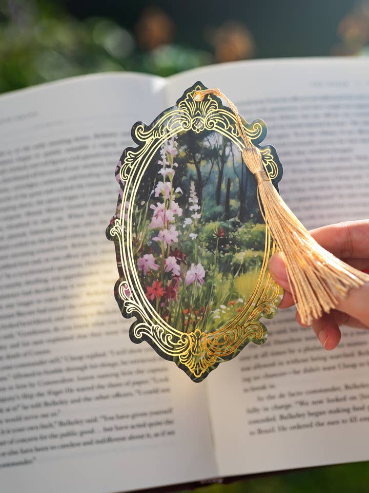 The Wildflower Grove Foil Bookmark | Bookish Romantasy for wholesale by The Bookish Atelier