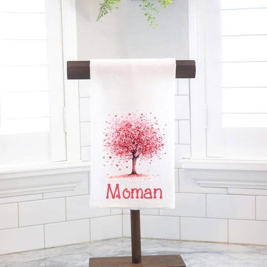 Personalisierte Herzbaum 1 Mehlsack Geschirrtuch - Gastgebergeschenk - Einweihungsgeschenk - Valentinstag für den Großhandel von Moman Sales, Inc.