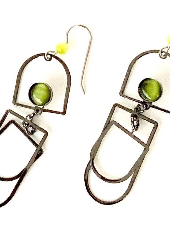 BOUCLES D'OREILLES (Z) - Grandes Boucles d'Oreilles pour la vente par Christophe Poly / Crono Design