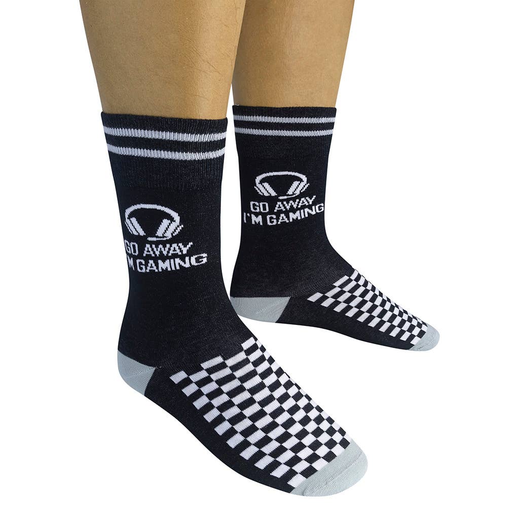 Funatic - About Face Designs - Nice Enough Merch Co – wholesale Strumpor - Unisex – Gå iväg, jag spelar strumpor | Snäsig | Rolig Unisex | Funatic10