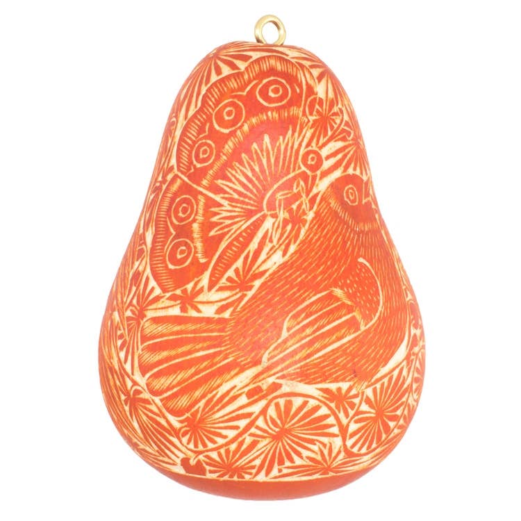 Lucuma Designs - Wholesale Ornament - Tropical Birds - Gourd Ornament - Fine Gift4