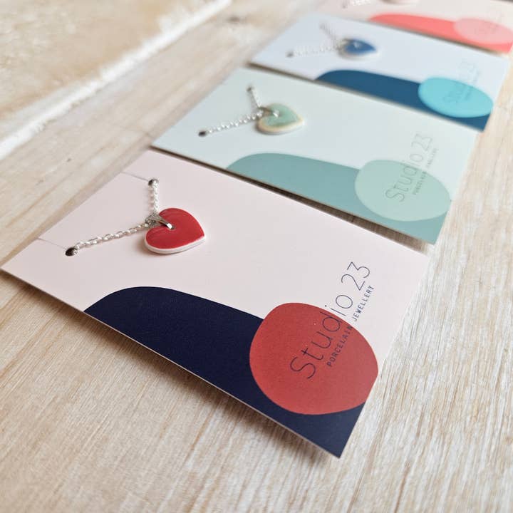 NEW DESIGN Pendant Heart for wholesale by Studio 23 Ceramics