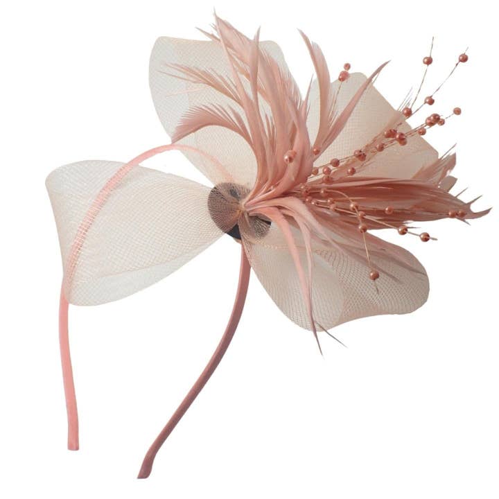 Topkids Accessories - Venta al por mayor Tocado - Mujer - Pinzas para el pelo con forma de flor, gorro de boda, pinza para el pelo, gorro Royal Ascot, con clip o diadema, diadema para niñas, mujeres19