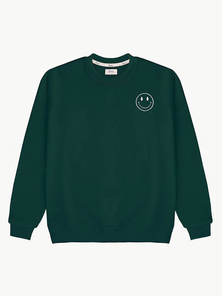 Sweatshirt Verde Garrafa | SMILE por atacado de Anitials