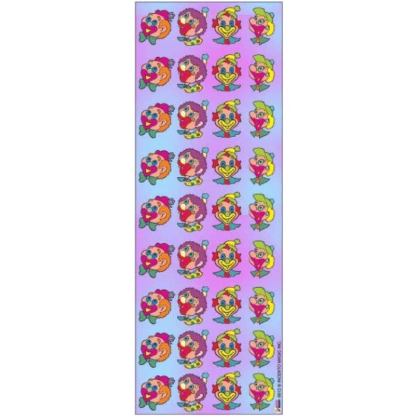 6612 Purim Clown Die-cut Stickers for wholesale by IncentoMagic