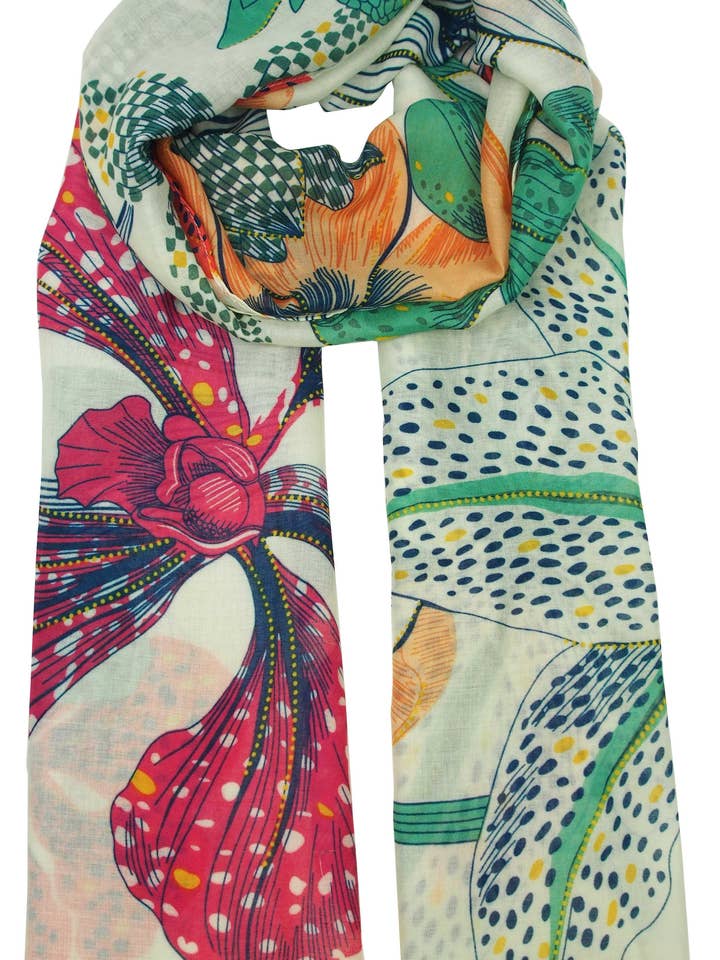 Foulard fleuri YF6610 pour la vente par Anais