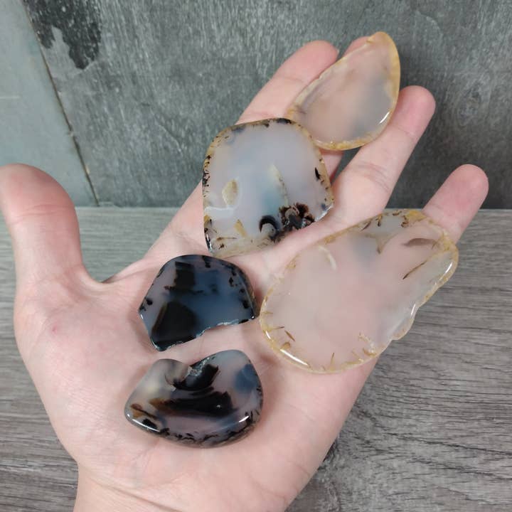 Montana Moss Agate Wholesale Lot – Bulk Tumbled Crystals for wholesale by Keystone Crystals