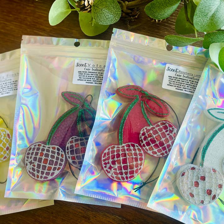 Stay Fresh’ies Air Fresheners – Engroshandel Luftfrisker til bilen – til kvinder – Disco Kirsebær Car Freshie1