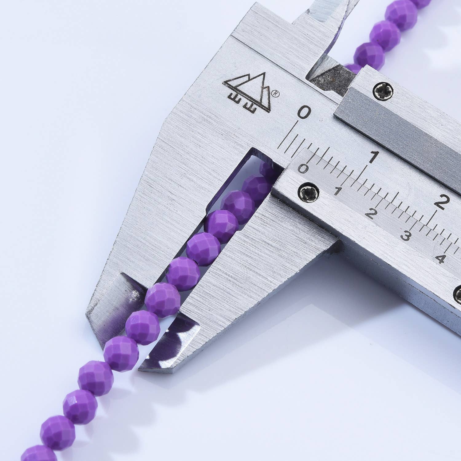 Beads Creation - Wholesale Beads - Phosphosiderite 3–4mm Faceted Round Purple Beads PRP10216