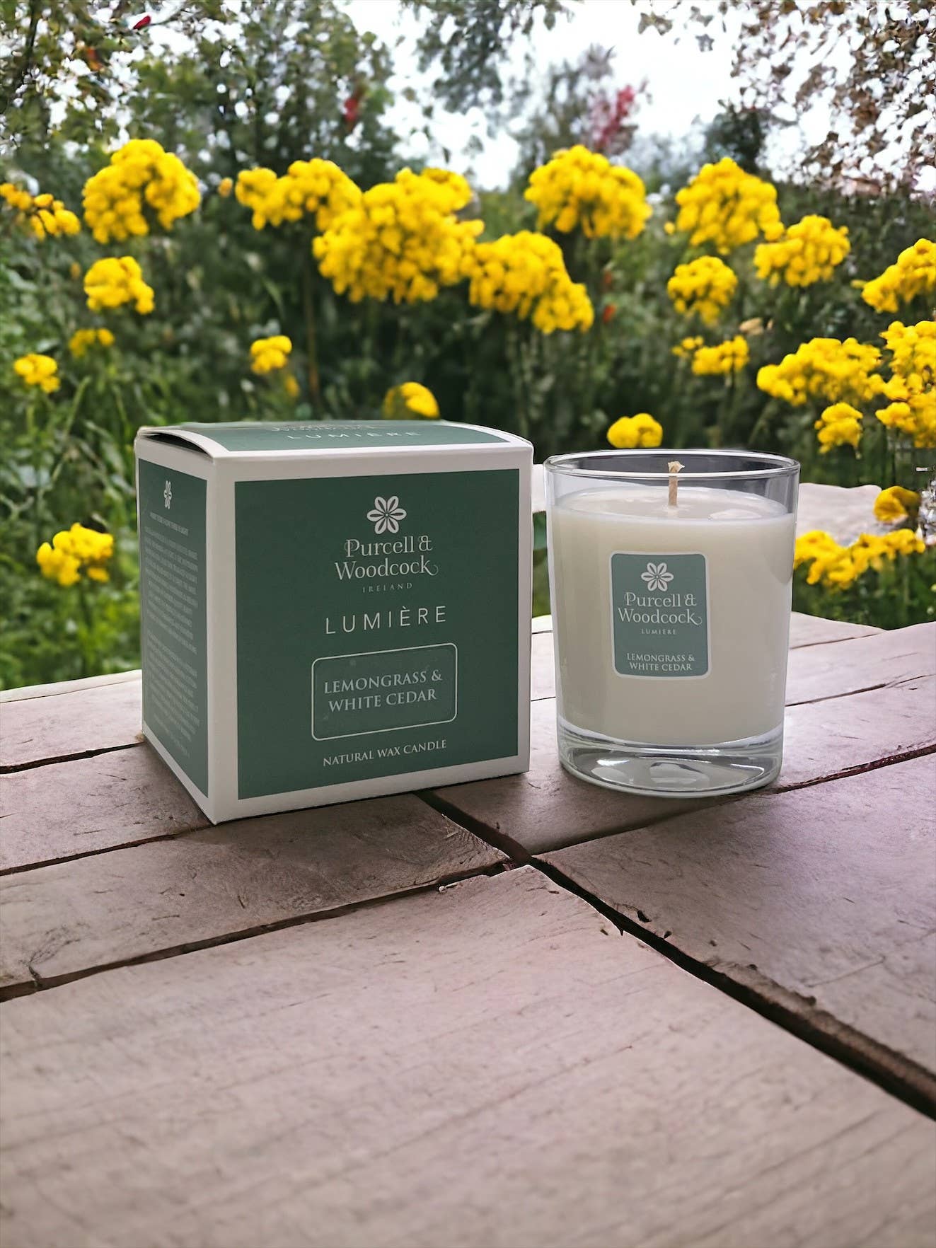 REMOVED BRAND - Wholesale Jar/Filled Candle - Lumiére Lemongrass & White Cedar Scented Candle0