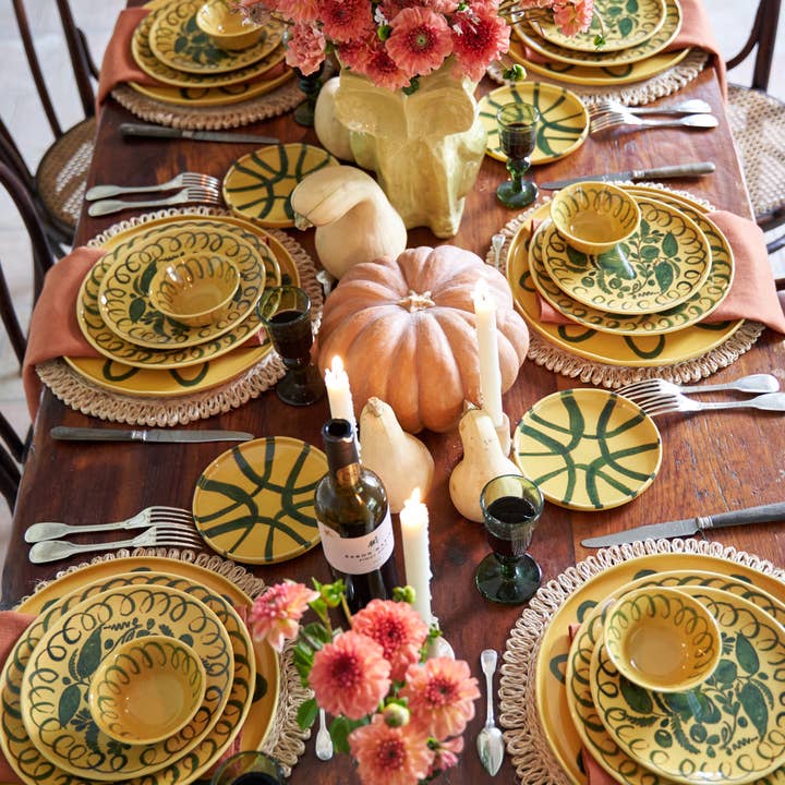 Couleur Nature - Wholesale Charger plate - Amalfi Service Charger Plate Mustard - 12.6" Diameter8