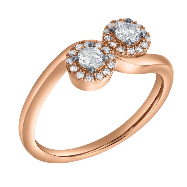 Rosalita 0.5 Ct 14K Rose Gold Diamond Ring for wholesale by LuvMyJewelry (LMJ)