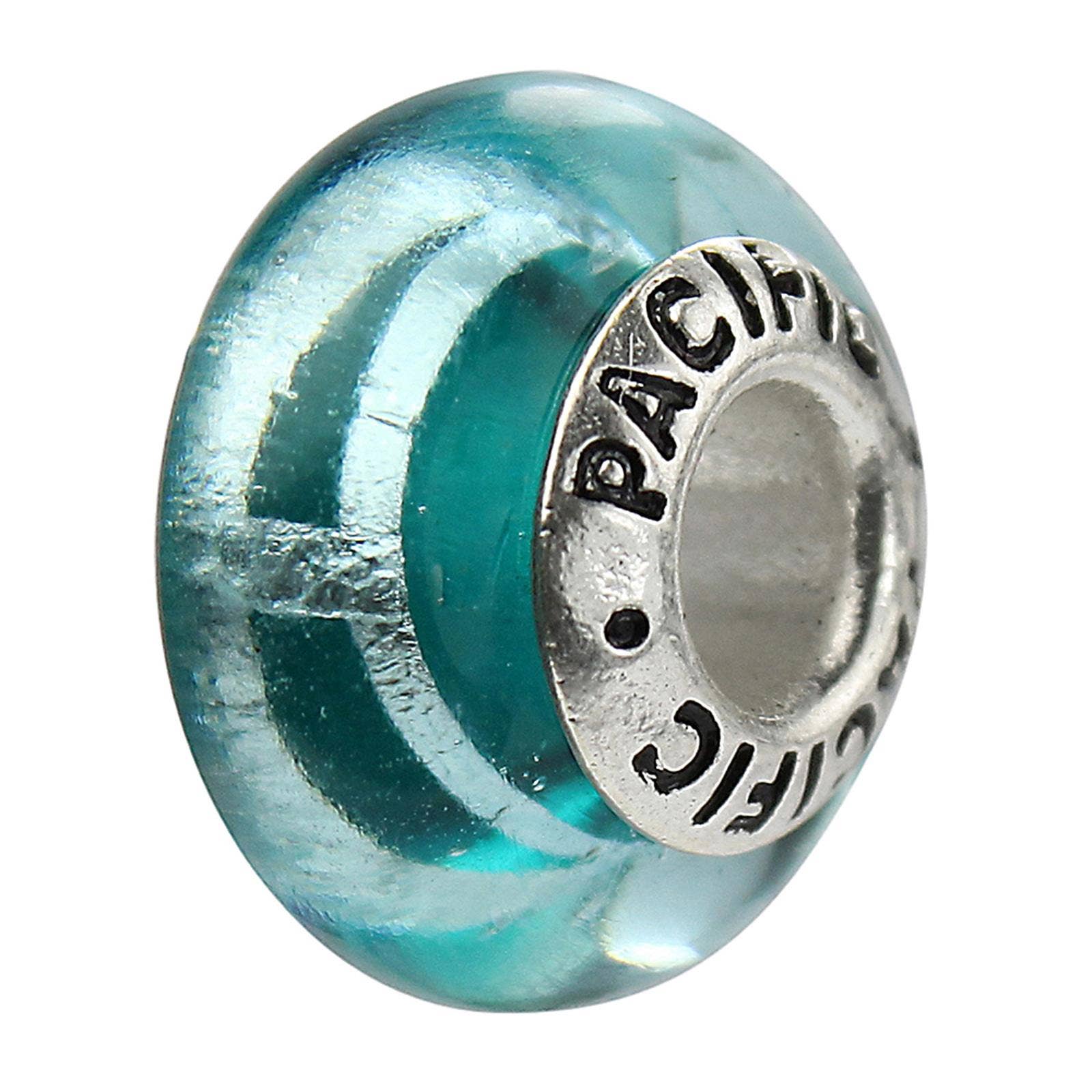 West Coast Jewelry – wholesale Pärlor – Silver Murano Glass Bead - Helgsemester0