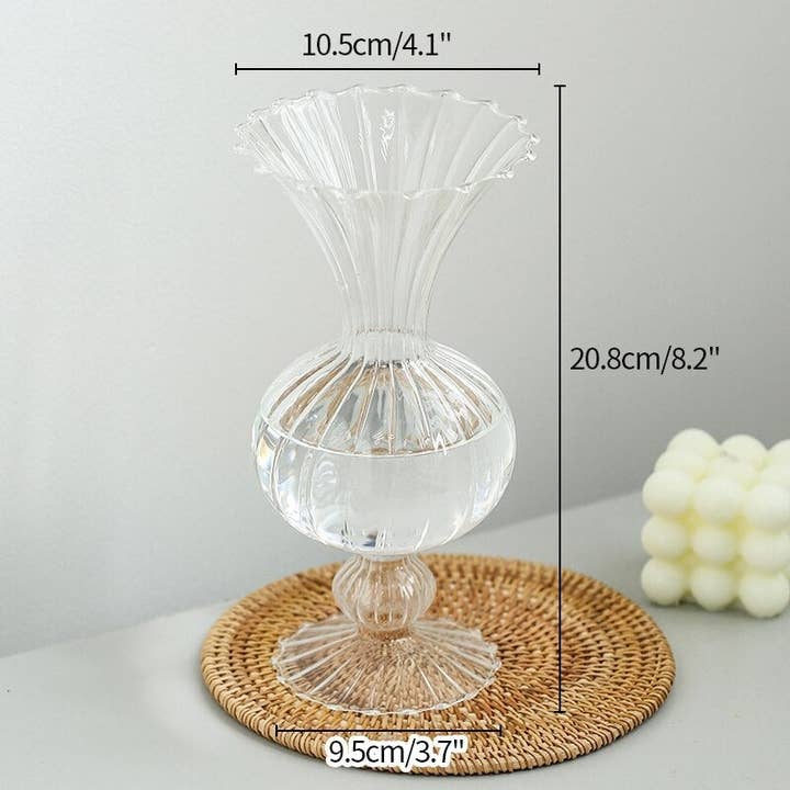 BlakOutlet - Wholesale Vase - Hand made Transparent Flower Vase Borosilicate Glass4