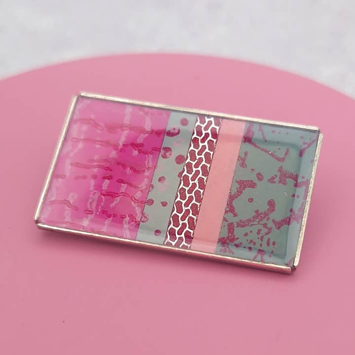 Brooch - Pink Peony for wholesale by Circle & Dash