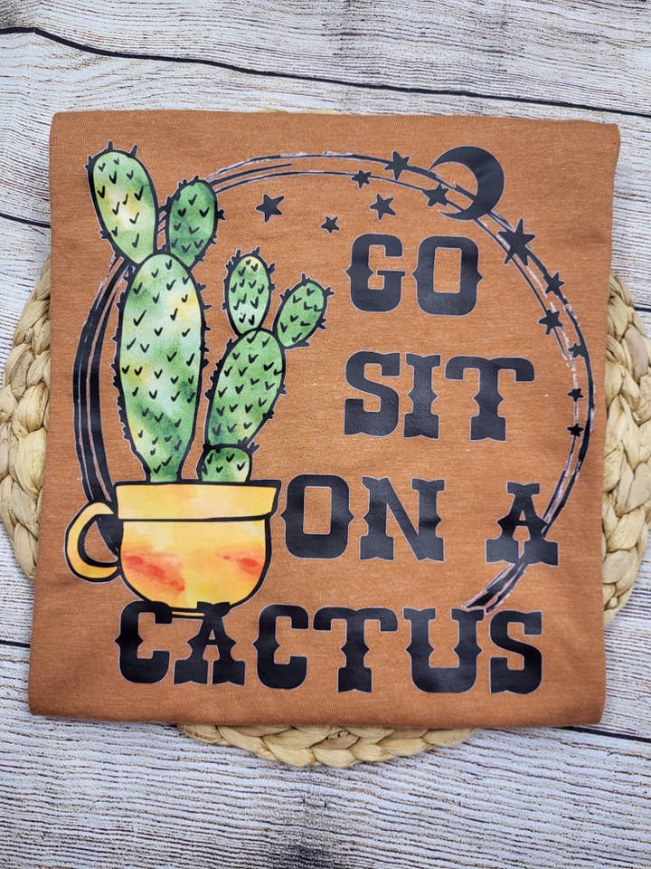 Geh und setz dich auf einen Kaktusbaum für den Großhandel von Wanderlust Designs Wholesale