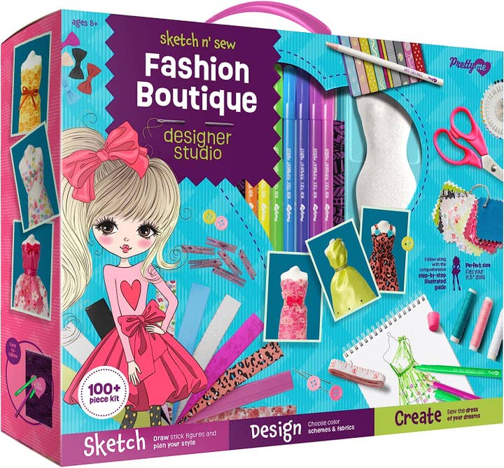 Dan&Darci - Wholesale DIY Craft Kit - Kids - Fashion Design Studio - Sewing Kit for Kids0