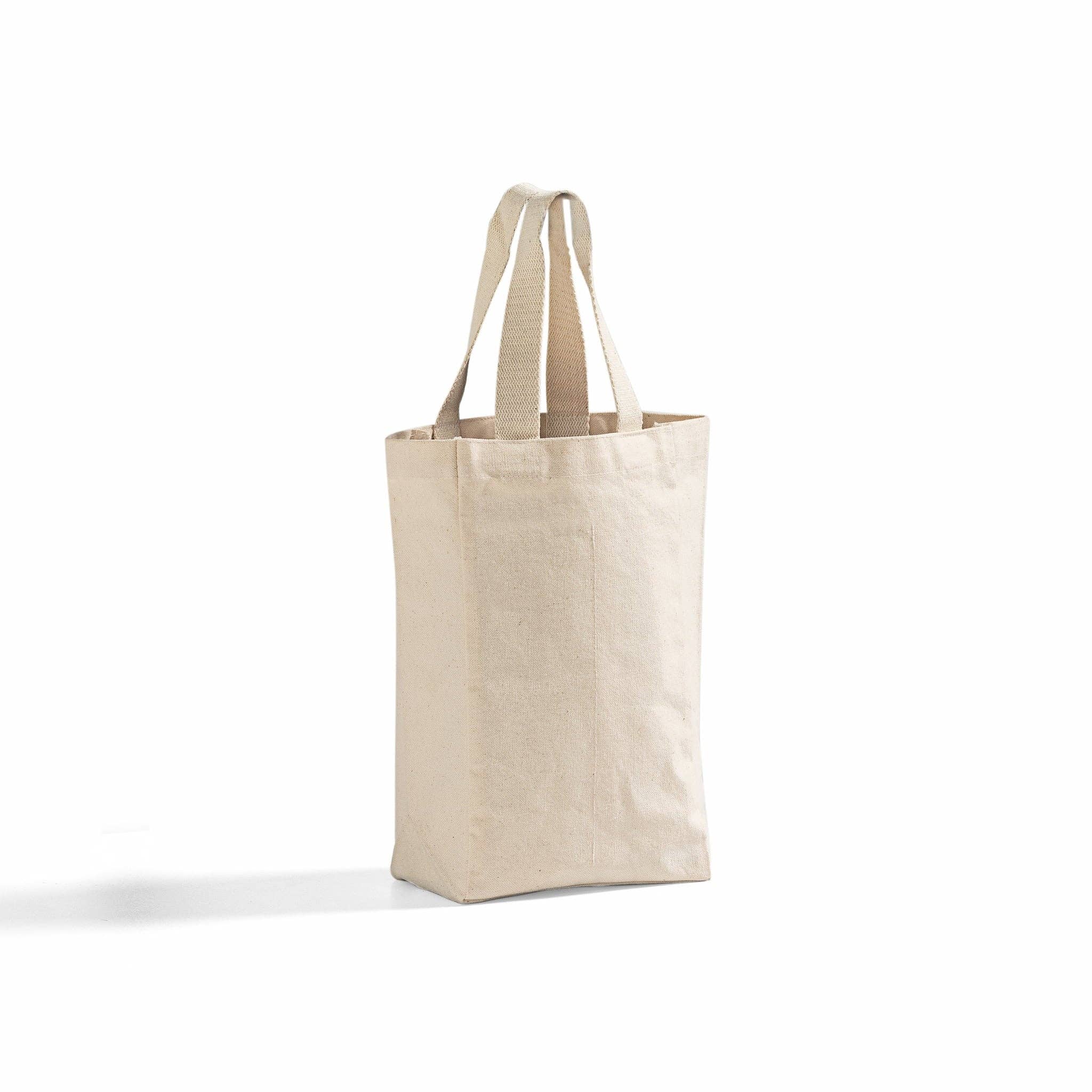 Natural TBF Canvas Double Wine Tote - WB202 for wholesale on Faire1