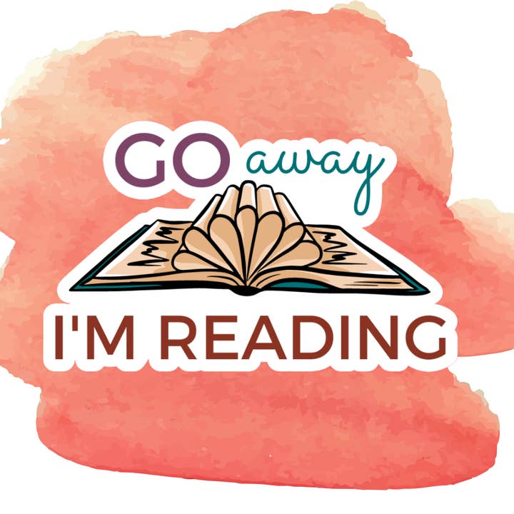 Gå væk, jeg læser Sticker for engroshandel hos Blonde owl designs