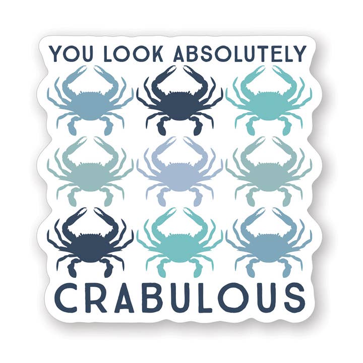 Kijk Crabulous - Stickers voor wholesale door Sincere Surroundings