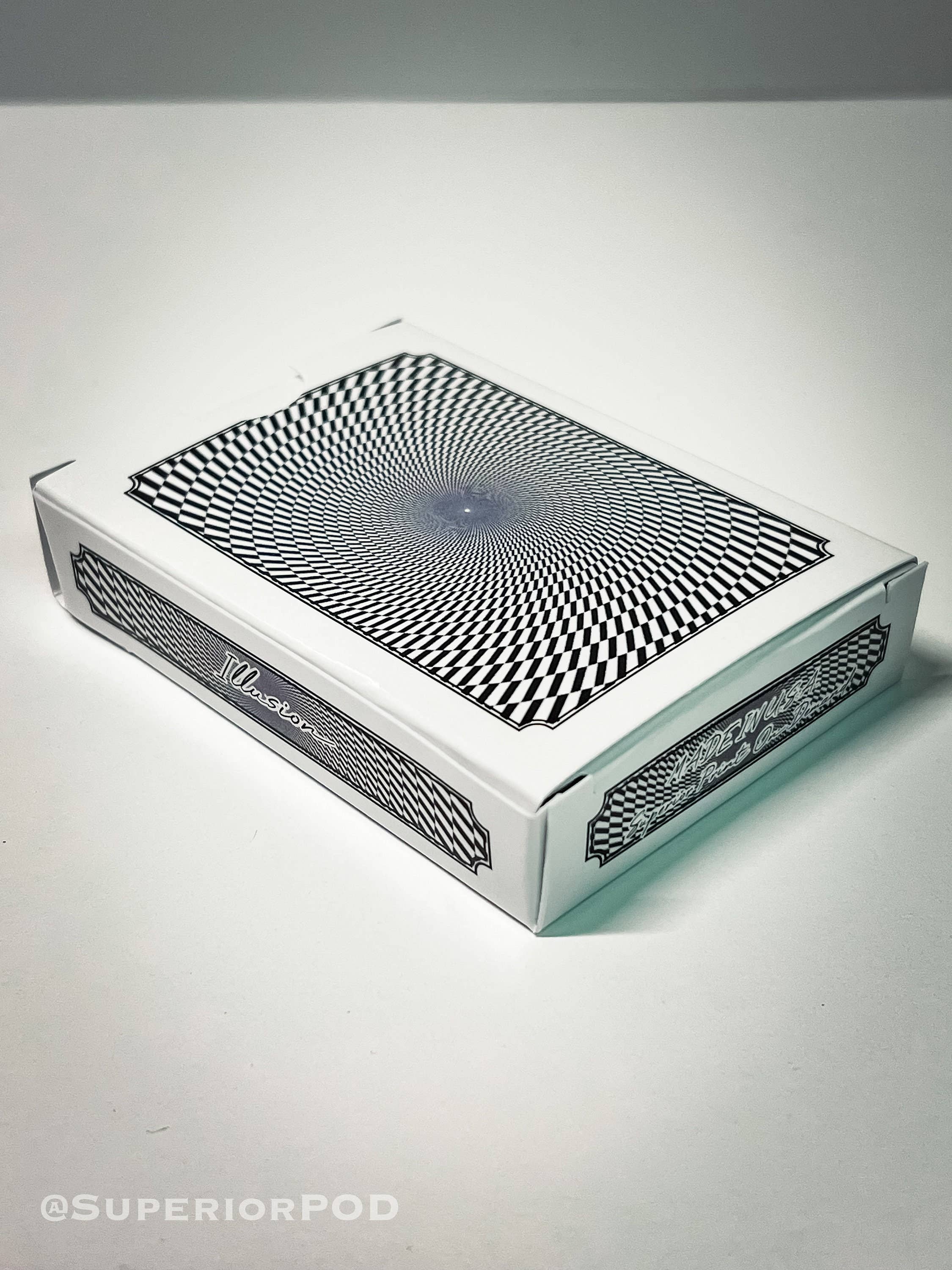 Superior Print on Demand - Wholesale Playing Cards - Optical ILLUSION Black & White Playing Cards7