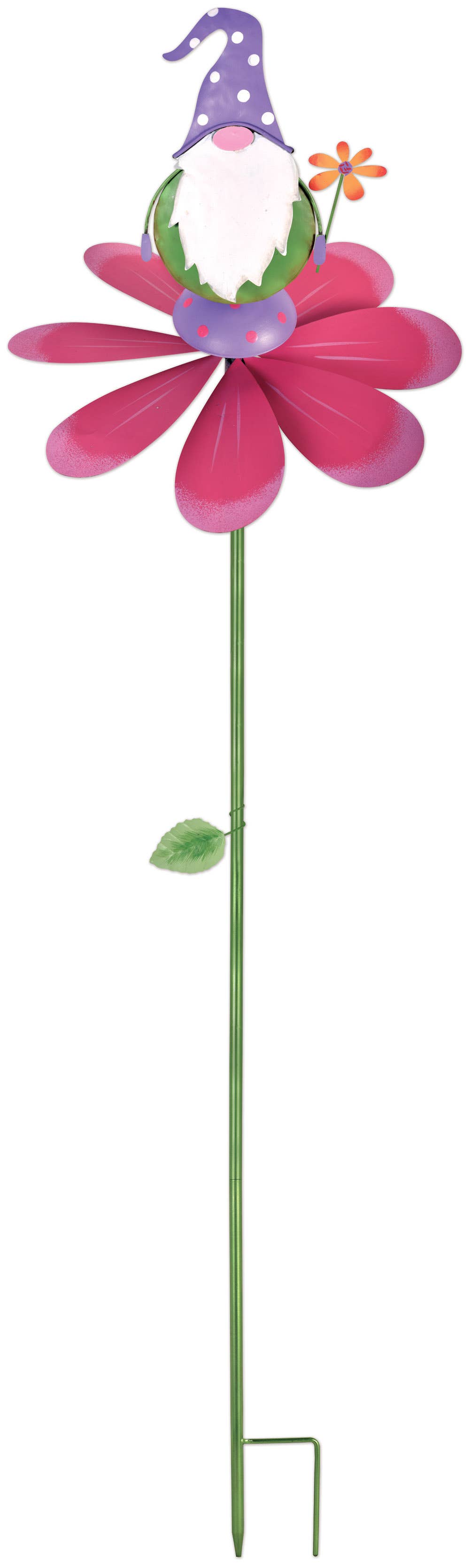 Sunset Vista Designs - Vendita all'ingrosso Gnomi da giardino - Spinner a forma di gnomo con cappello viola1