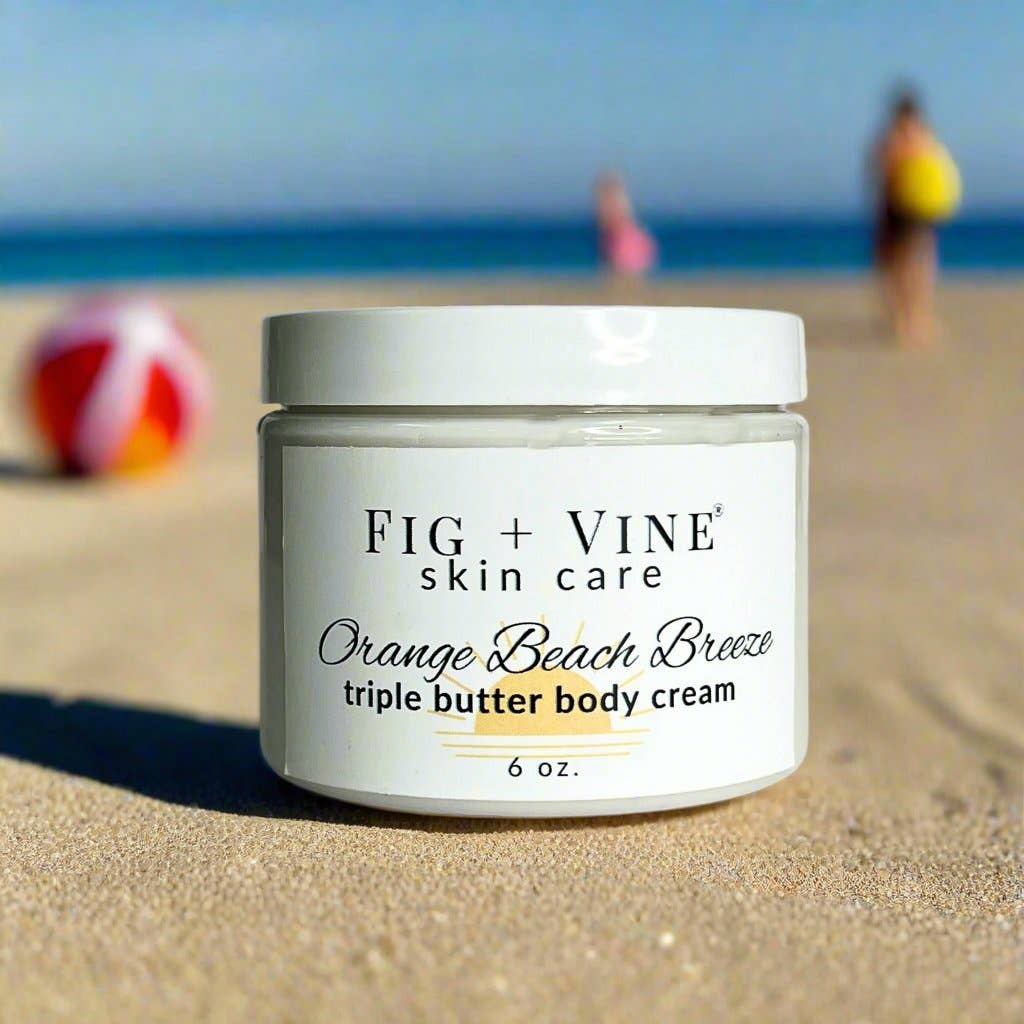Fig + Vine Skincare - Wholesale Body Cream/Lotion - Triple Butter Body Cream - Orange Beach Breeze1