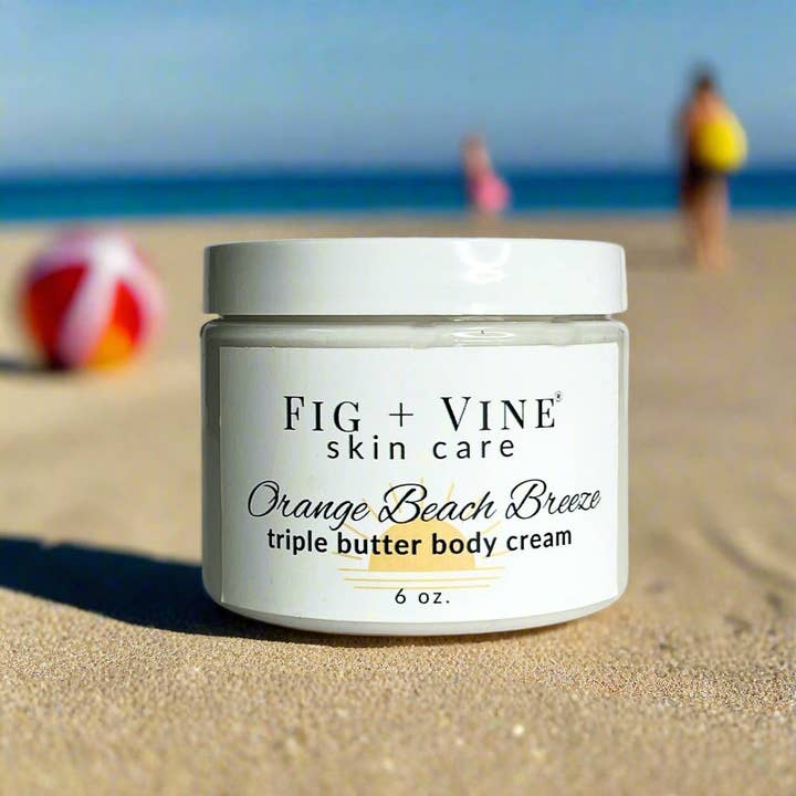 Fig + Vine Skincare - Wholesale Body Cream/Lotion - Triple Butter Body Cream - Orange Beach Breeze1