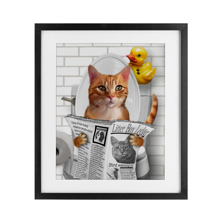 Chat sur les toilettes avec canard - Impression sous verre Art mural et autres tendances Résultats pour papier toilette animaux en vente B2B. Retours gratuits et paiement à 60 jours sur Faire sur Faire.