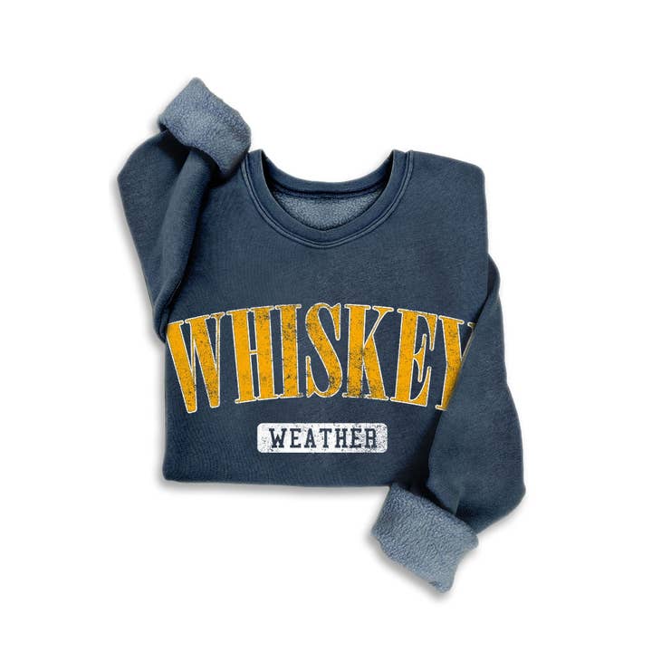 HRTandLUV - Wholesale Graphic Sweatshirt - Women's - WHISKEY WEATHER MINERAL SWEATSHIRTS