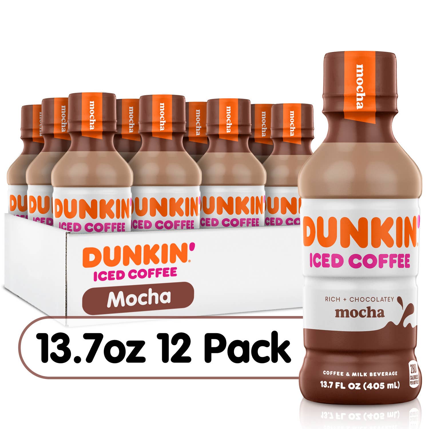 L&F Universal Goods - Wholesale Iced Coffee/Cold Brew - Dunkin' Donuts Iced Coffee Mocha 12/13.7oz0