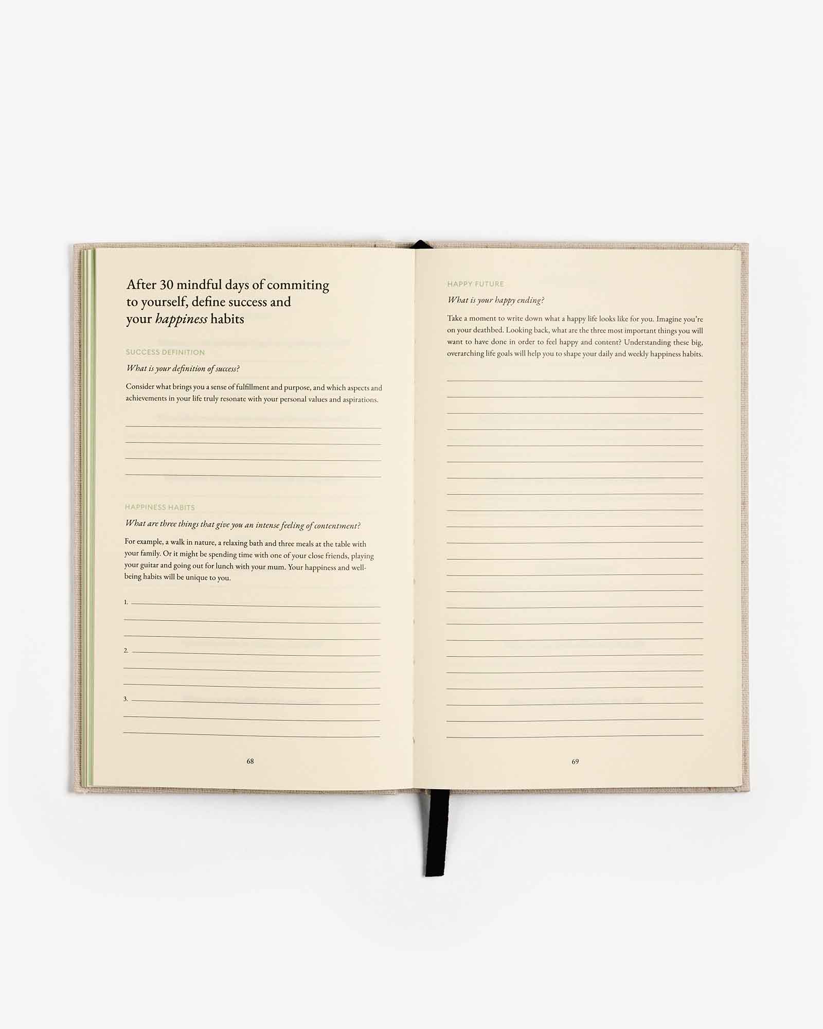 Intelligent Change – wholesale Journal/diary – The Three Question Journal Green - Daily Guided Wellbeing5