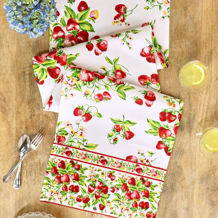 Strawberry Basket Runner - Ecru for wholesale by April Cornell