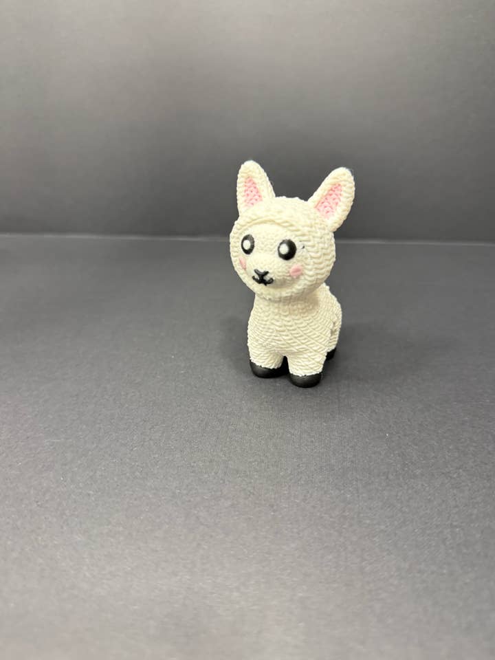 Figura de Llama Tejida Impresa en 3D para venta al por mayor de Upstate Design Decor