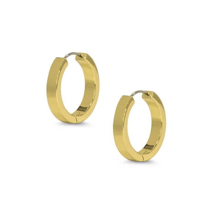 Lily Nily - Wholesale Hoop Earrings - Flat Hoop Earrings - Medium