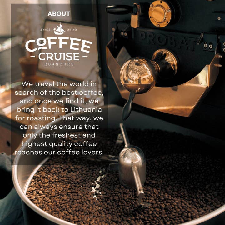 Lukata LTD – wholesale Kaffebönor – COFFEE CRUISE Santos Kaffebönor 1kg - Medelrostning - Aromakameller - För alla kaffemaskiner - 100% Arabica