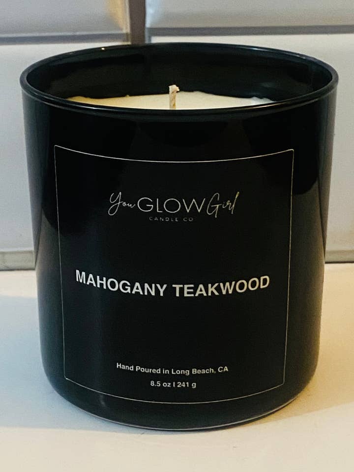 Mahogny Teakwood för wholesale av You Glow Girl Candle Co.