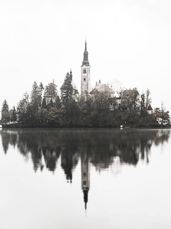 Lago Bled - Impresión turística de Eslovenia para venta al por mayor de The Kenclare House