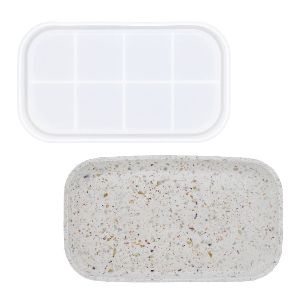 Graine Créative - Wholesale DIY Craft Kit - SILICONE MOLD - JESMONITE rectangular dish2