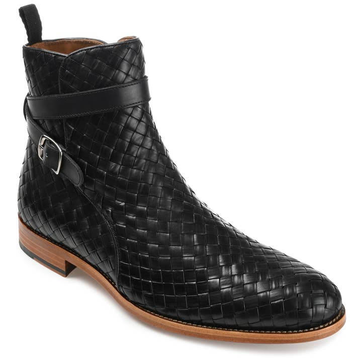 The Dylan Boot in Black Woven for wholesale by Taft