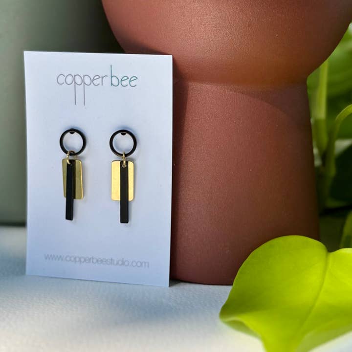 Bauhaus Collection | Stack Earrings | BH010 for wholesale by Copper Bee