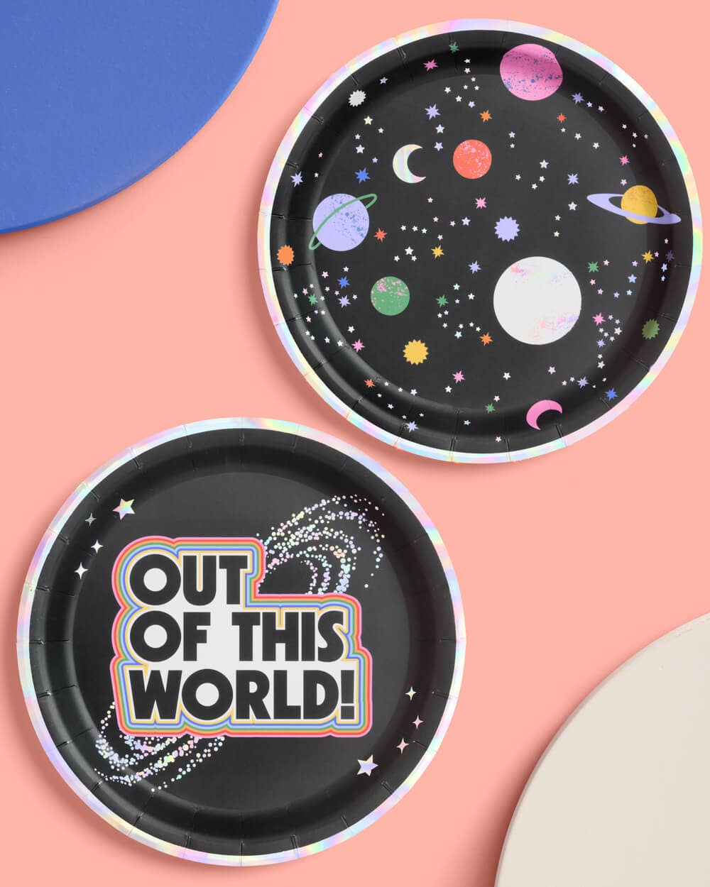 xo, Fetti - Wholesale Disposable Plate - Out of This World Plates - 24 paper plates, outer space, kids birthday, aliens1