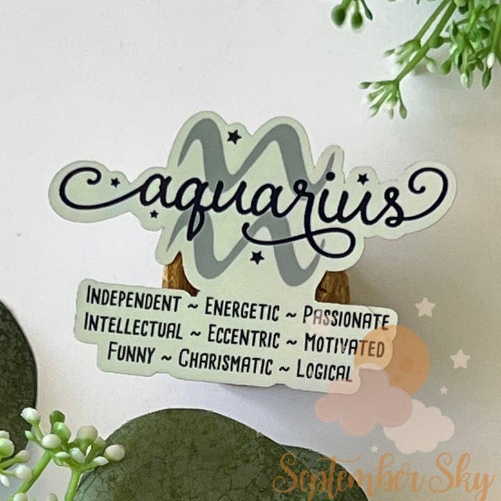 Aquarius Sticker | Waterproof Sticker | Hydro Sticker | Wate for wholesale by September Sky Stickers