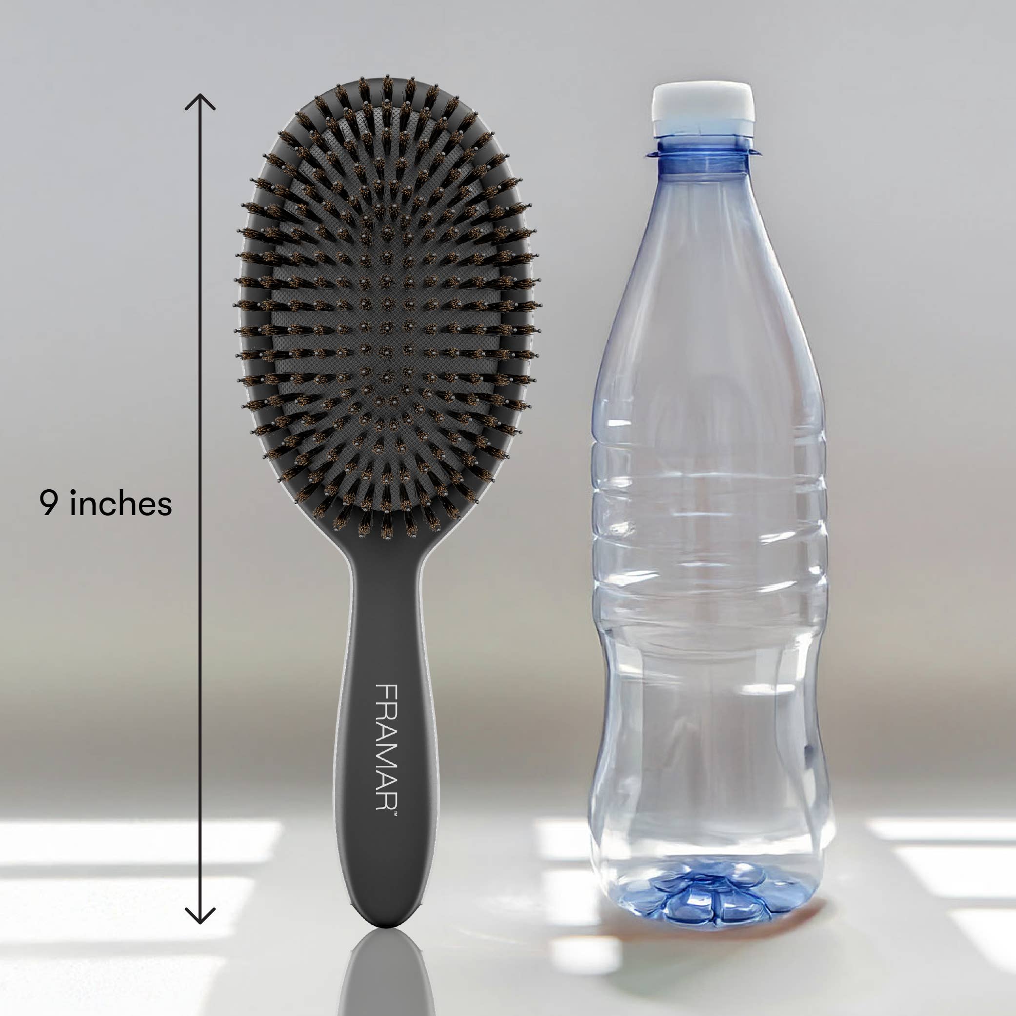 Framar Hair Brushes & Hair Accessories - Wholesale Hair Brush/Comb - FRAMAR Boar Bristle Hair Brush, Boar Brush For Hair - Black11