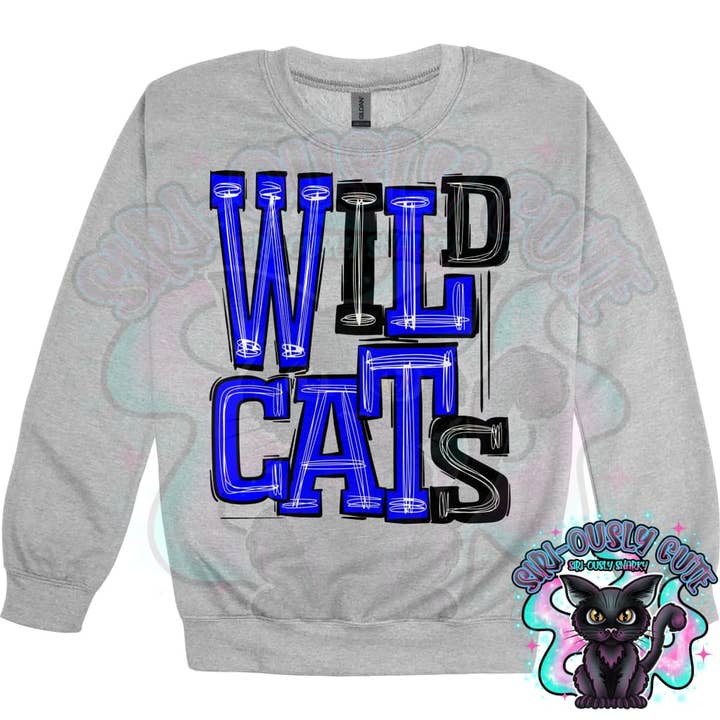 Sporty Wildcats - Black Blue for wholesale by Siri-Ously Cute
