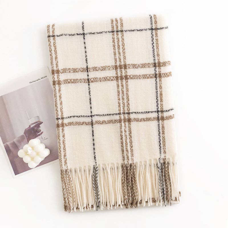 Funkyrel® Atzbranding Limited – wholesale Scarf – Women's – Scarvii - Plaid Graceful Scarf2