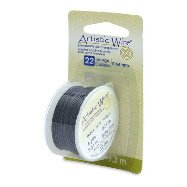 Artistic Wire, Craft Wire - (zwart) - Dispenserspoel voor wholesale door The Bead District