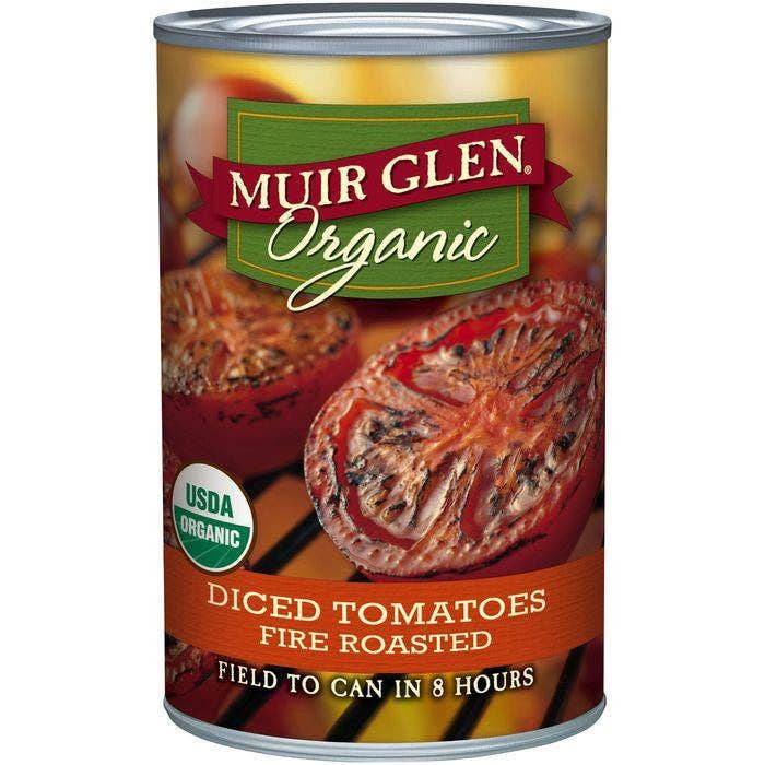 KeHE Distributors, LLC - Wholesale Dried Spice Mix - Muir Glen Organic Fire Roasted Diced Tomatoes 14.5 Oz