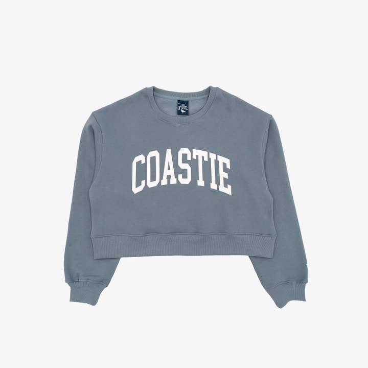 Crewneck court Coastie en bleu eau salée pour la vente par The Just Brand