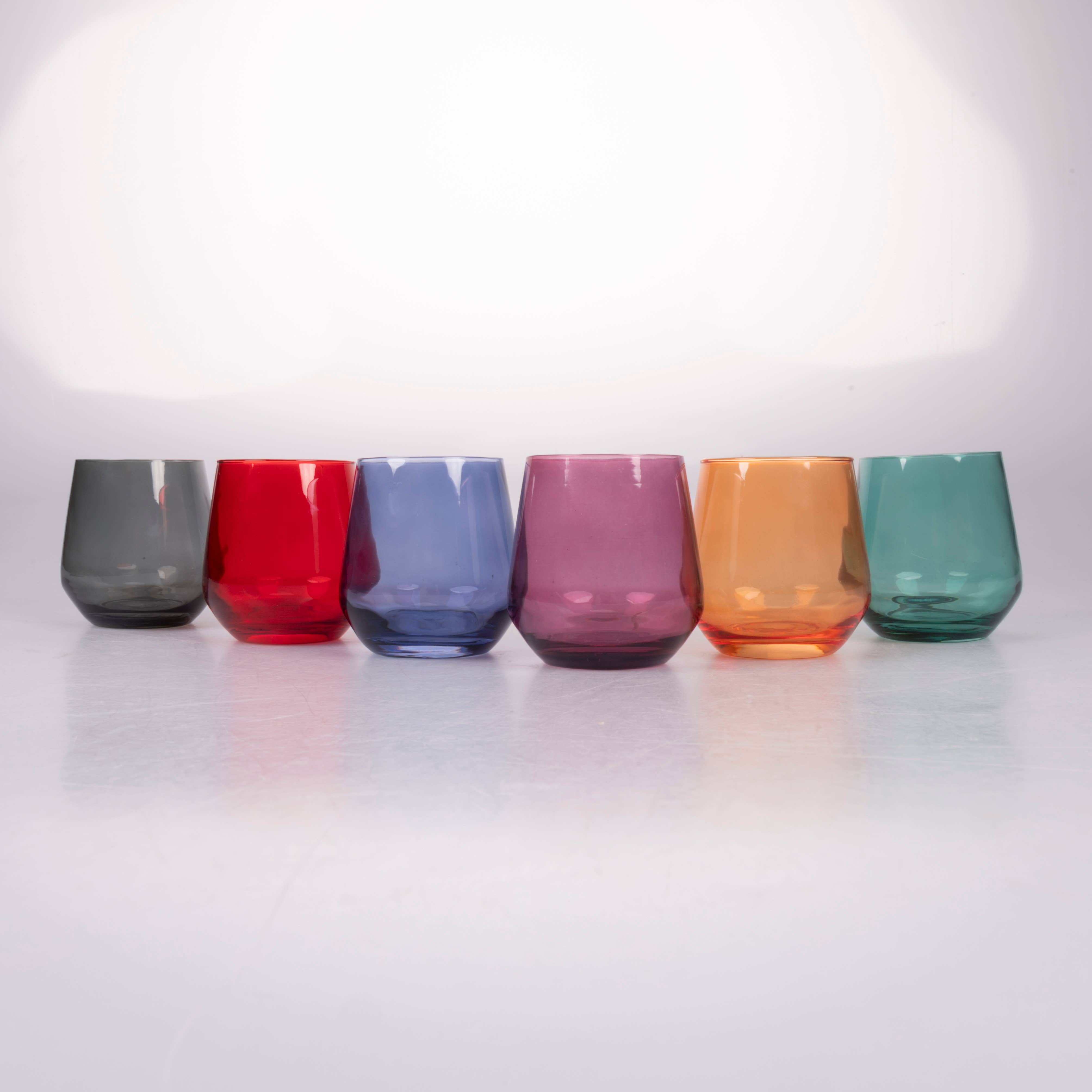 VdE Tivoli 1996 – Engroshandel Drikkeglas/kop – ELEGANCE FARVESÆT 6 GLAS 365 ML8